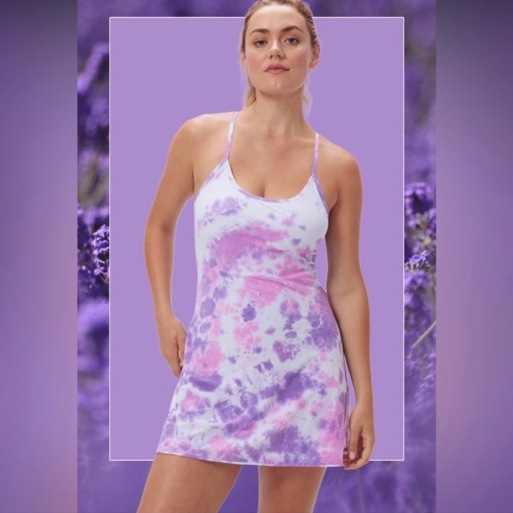 *Outdoor Voices* - Outdoor Voices Purple Tie Dye Exercise Dress size small